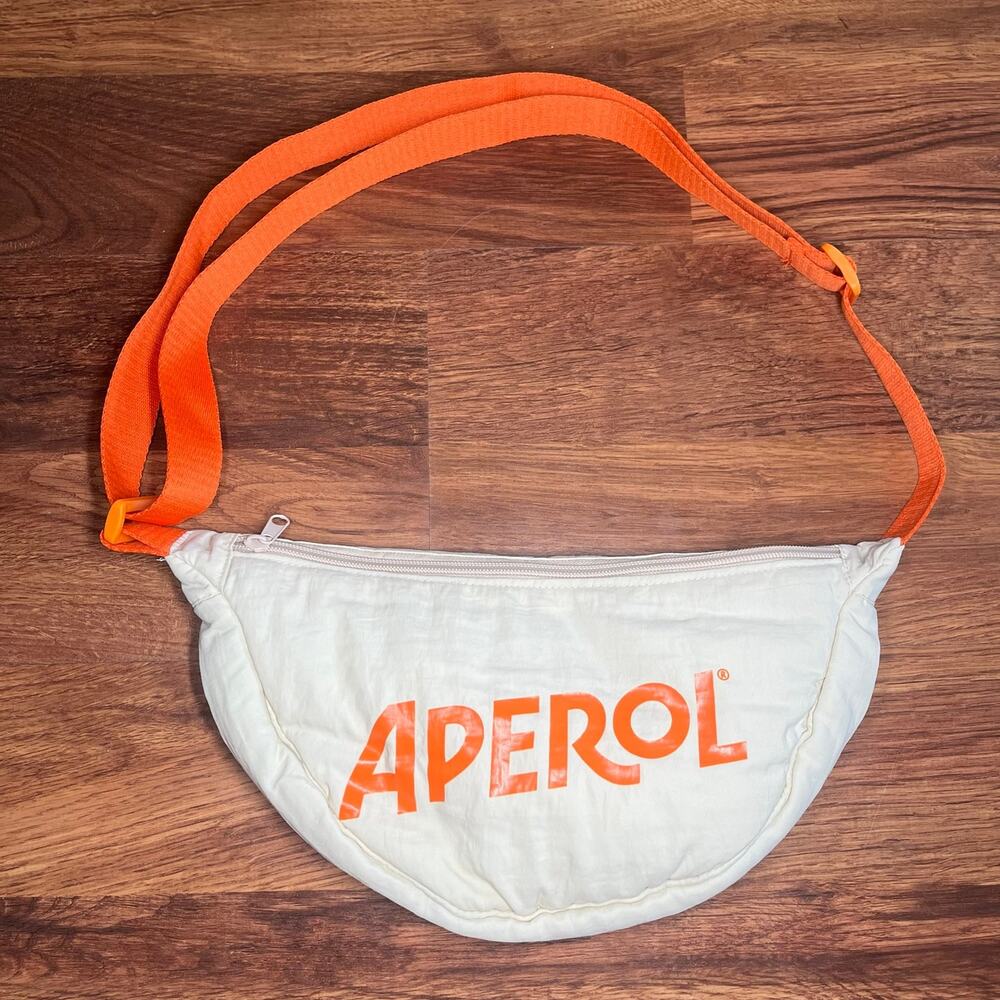 Aperol Fanny Pack Sling Waist Bag Cross Body Orange Strap